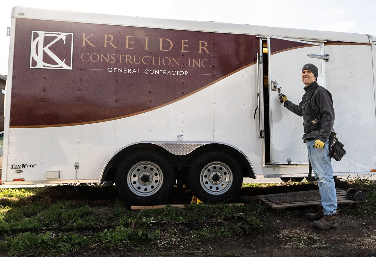 Kreider Construction work trailer