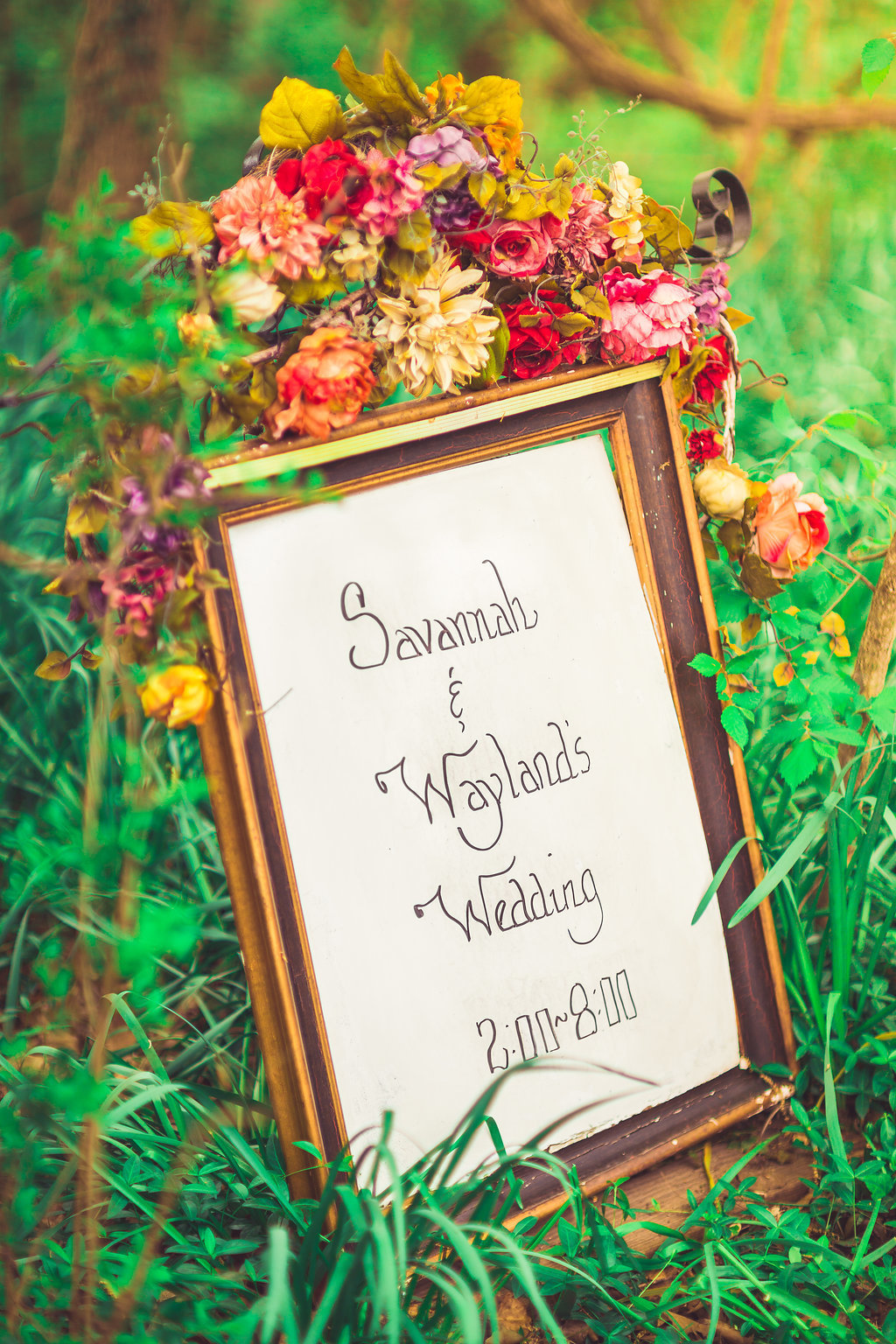 Wedding Photograph Of Wedding Announcement in Photo Frame Los Angeles