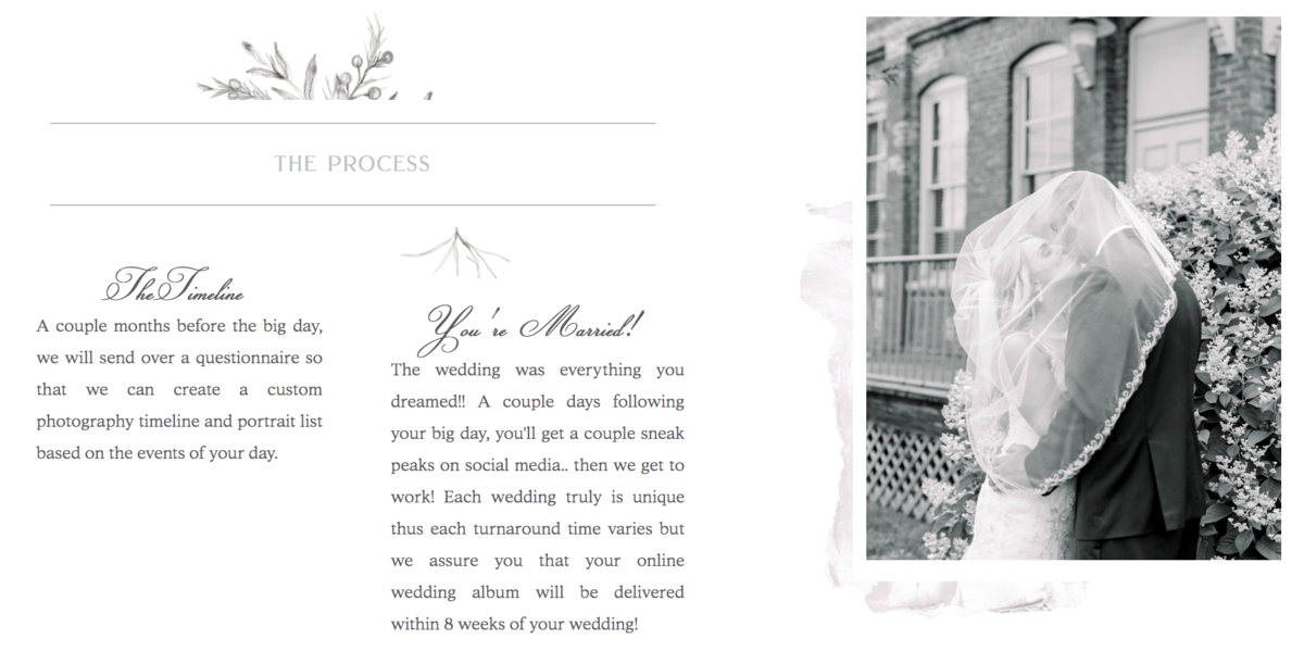 The wedding photography process with Kara Blakeman Photography located in Charleston