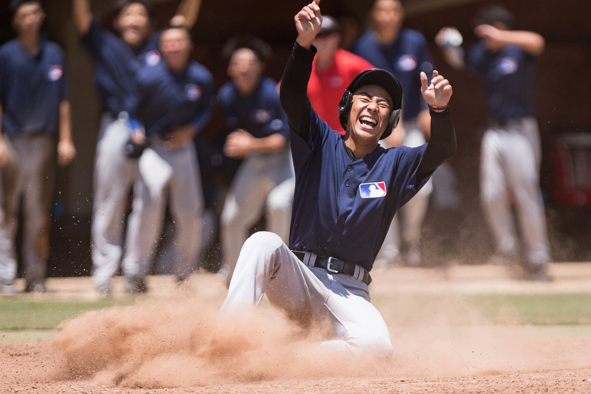 MLB China scores the game winning run.