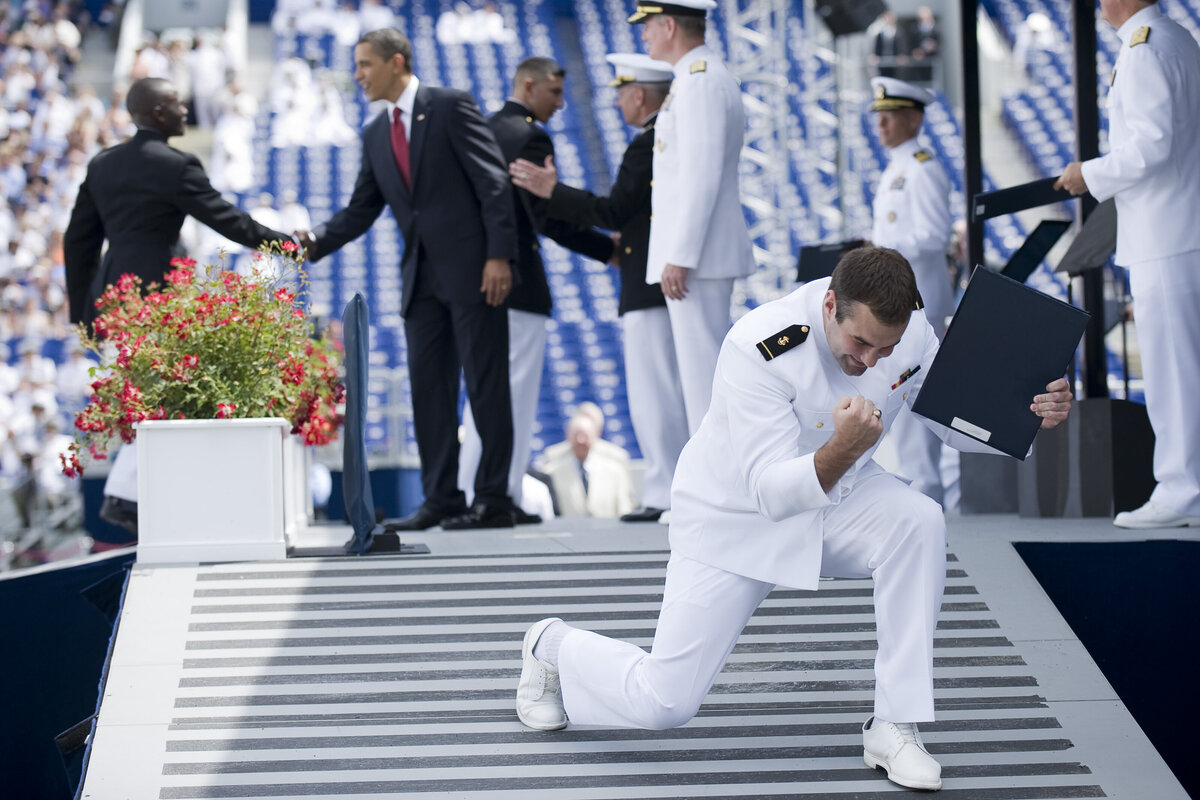 Annapolis Grad Gets Pumped