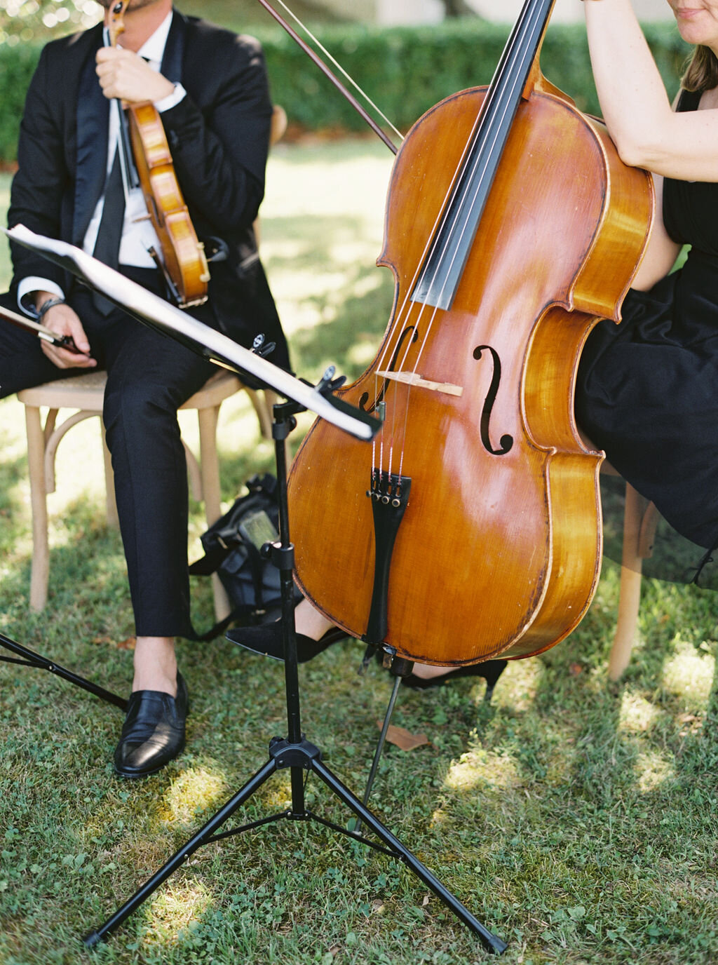 String trio at wedding in florence
