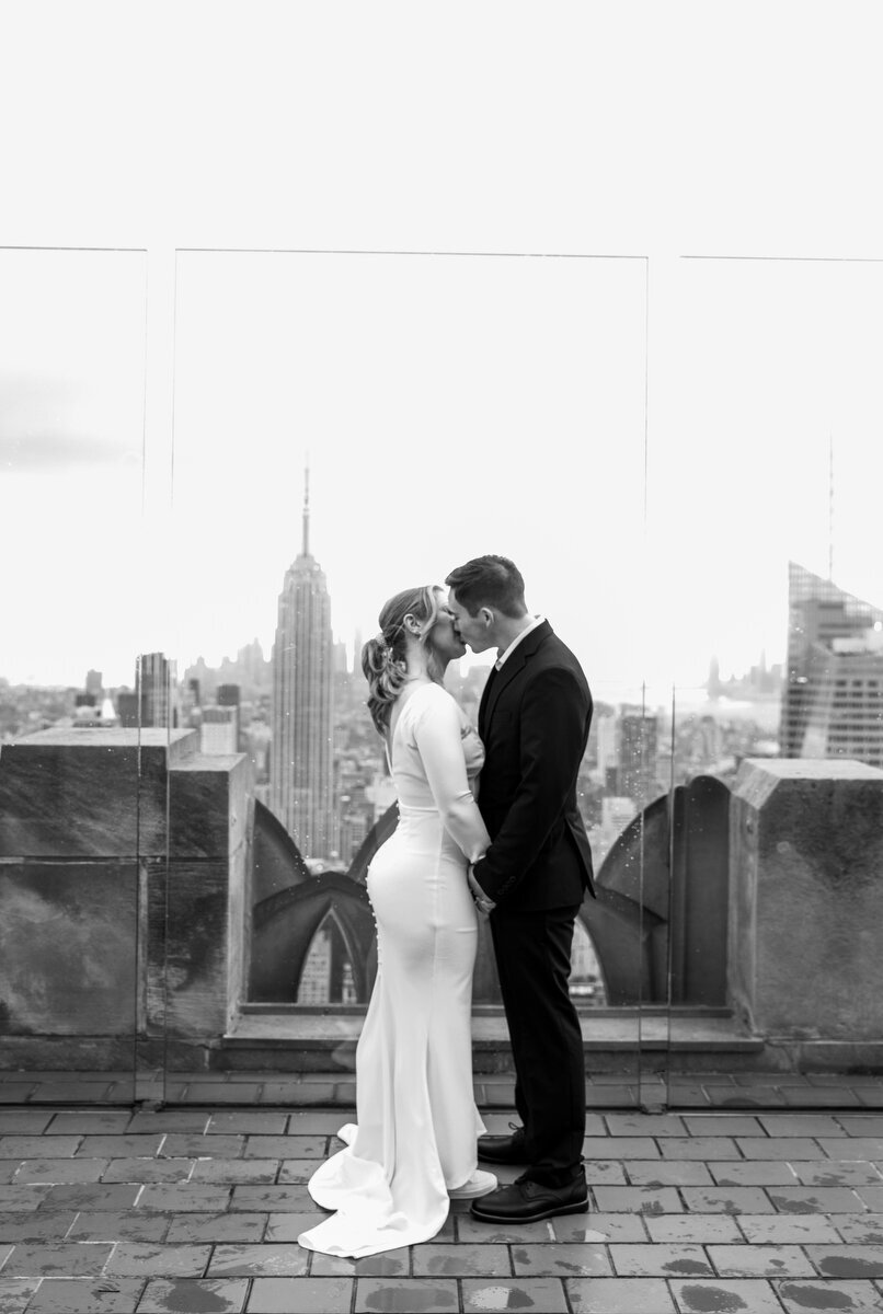 NYC Elopement at The Top of the Rock at Rockefeller Center by NYC Elopement Photographer DAG IMAGES