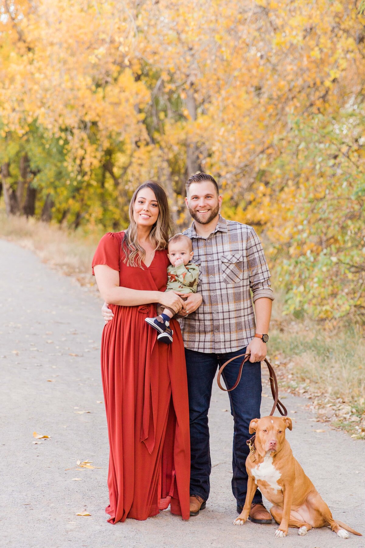 Fall photos with baby in Boulder, CO