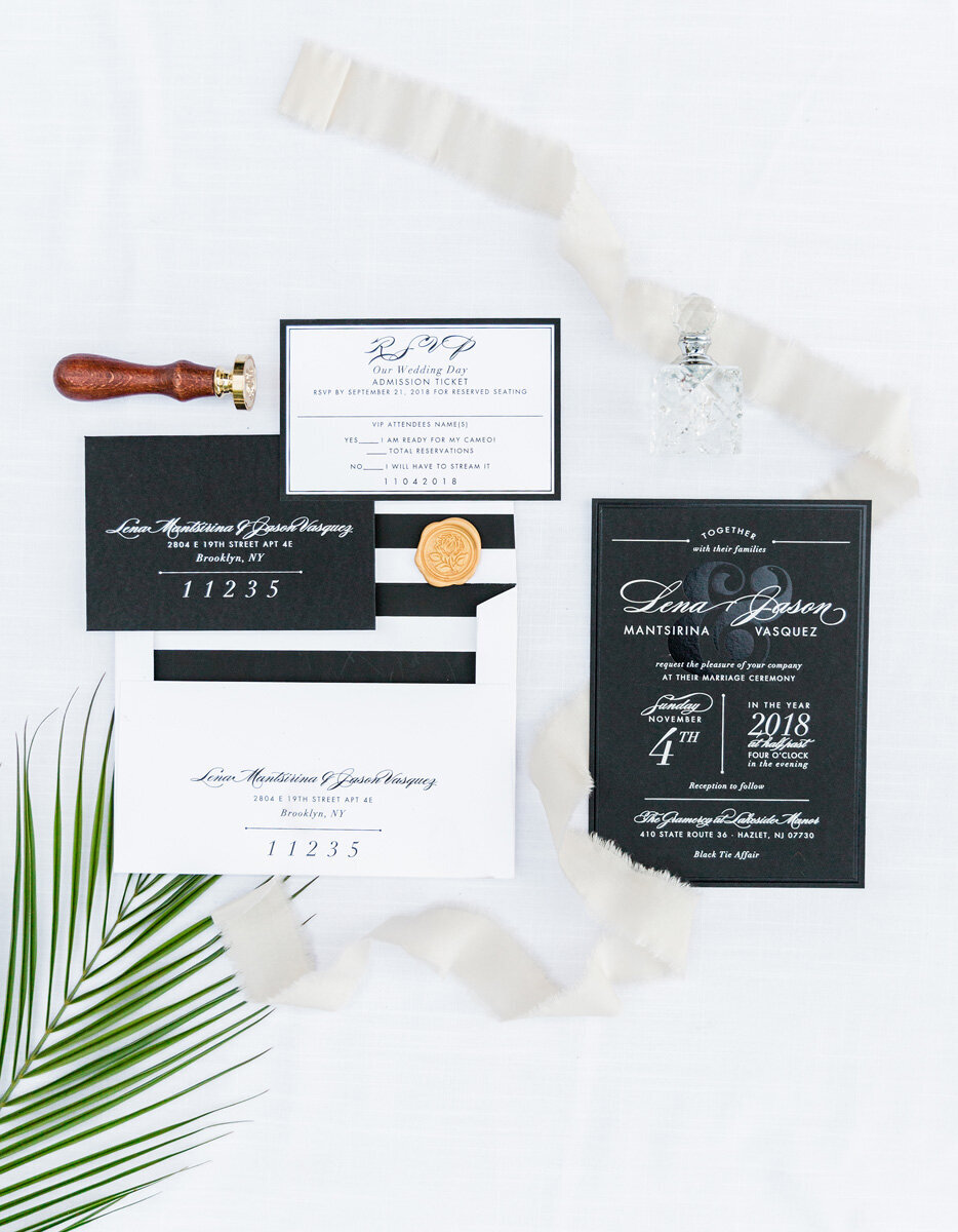 wedding stationery custom invitation suite plume and stone 50