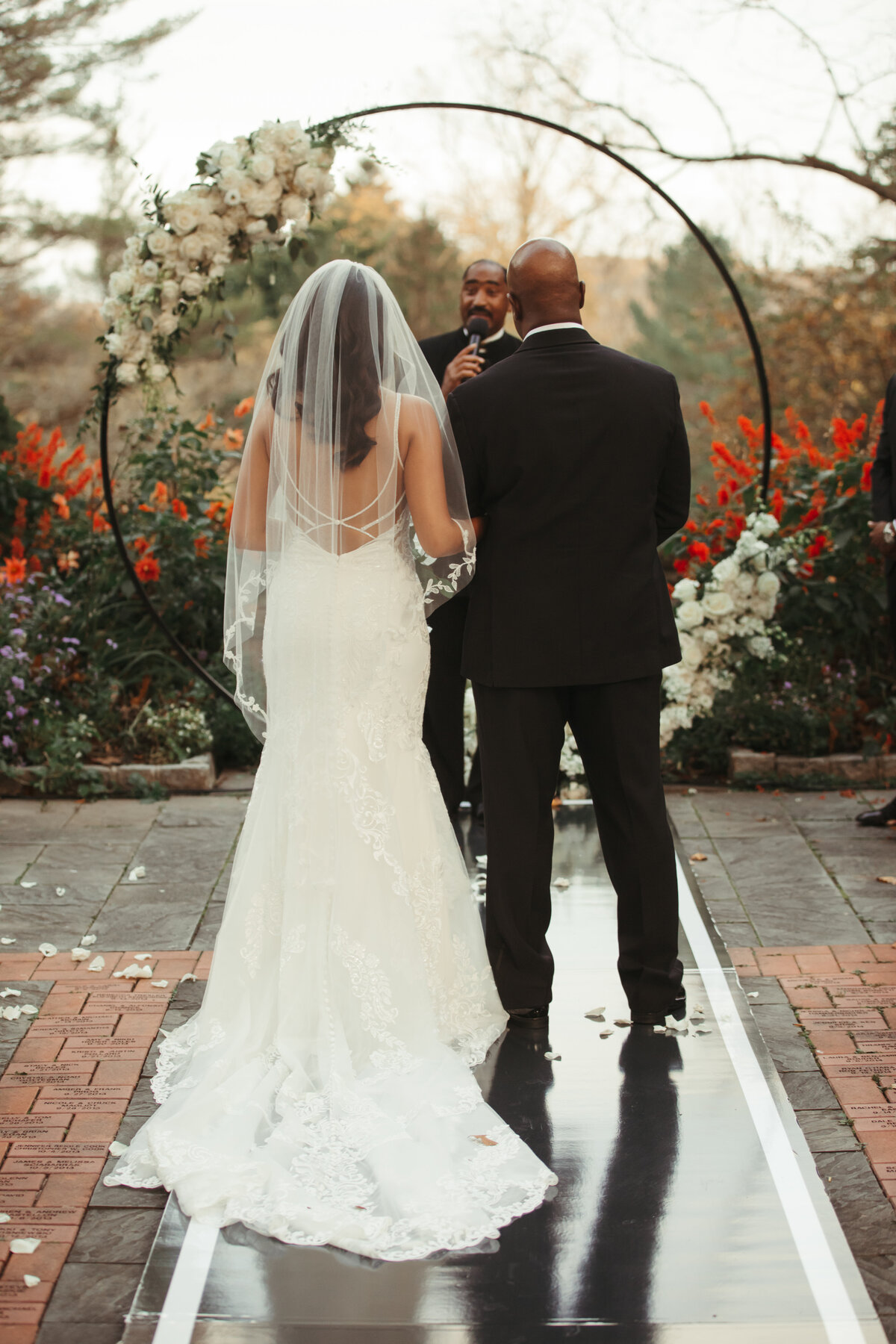 DC-Wedding-Planner-SG3-Events-Elegant Black-Tie-Wedding-in-Baltimore-Maryland - Bride-At-The-Altar