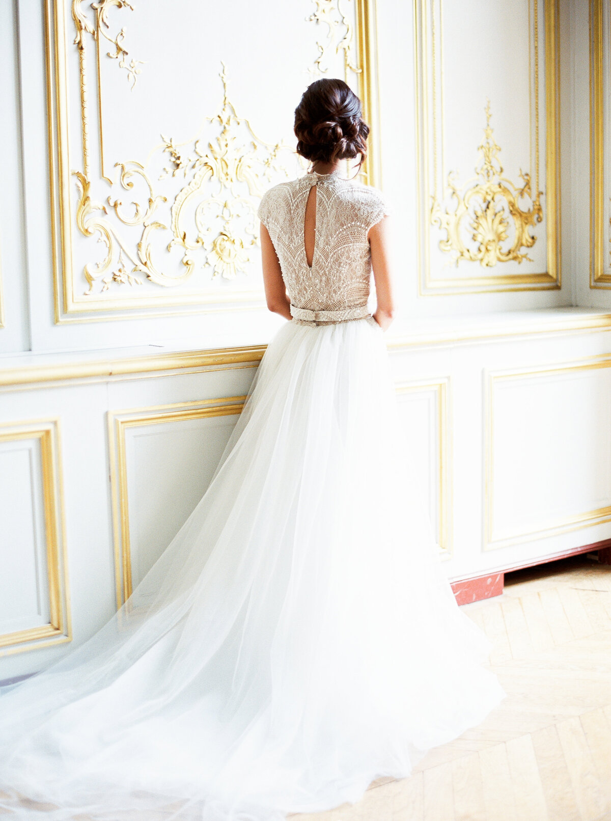 Wedding Gown Hôtel Le Marois Wedding in Paris