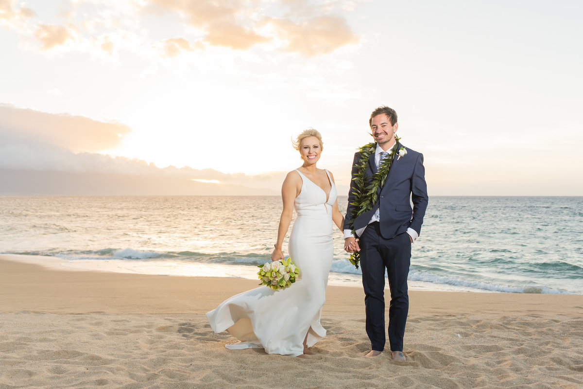 Maui wedding photography at sunset