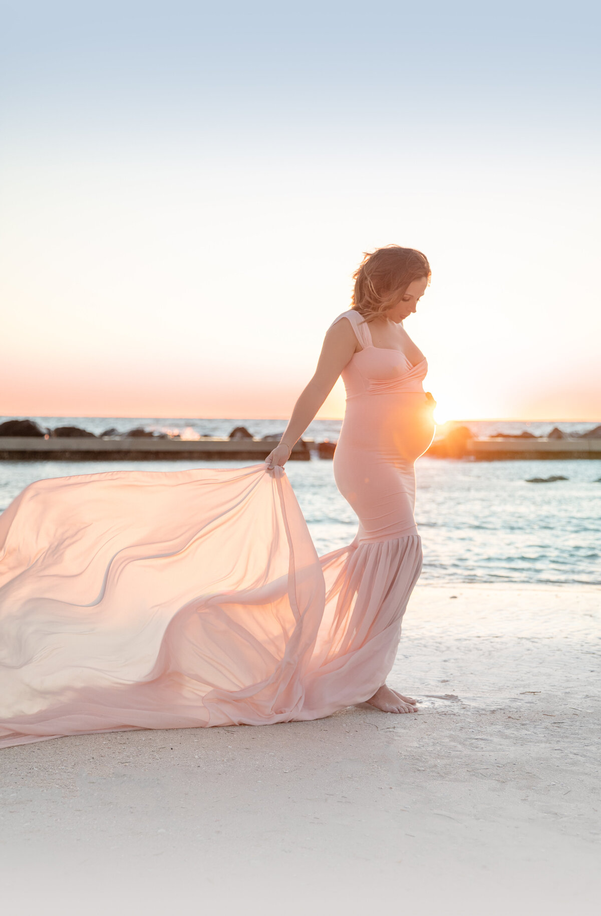 Beach Maternity Photos in Tampa