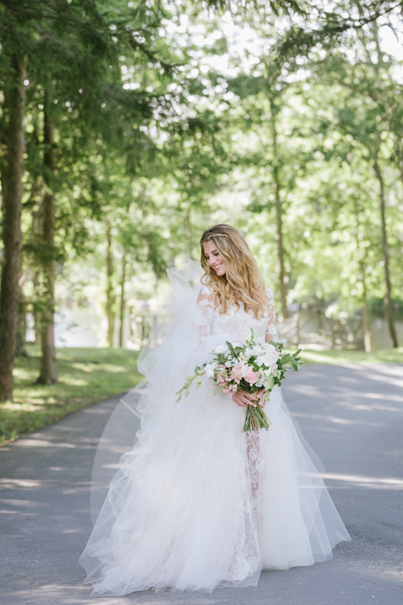 Custom wedding gown at Cedar Lakes Estates