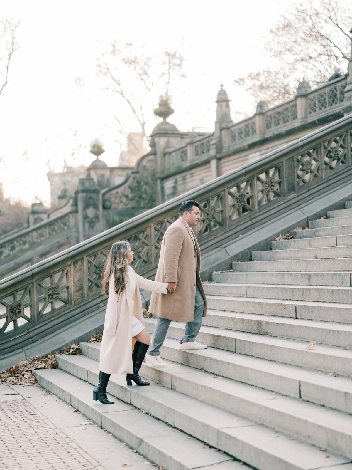 Central Park Engagement New York City NYC Washington DC Light and Airy Wedding Film Photographer by Costola Photography_0310
