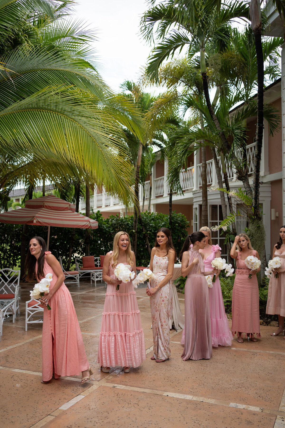 Lyford Cay Pink Bridesmaids