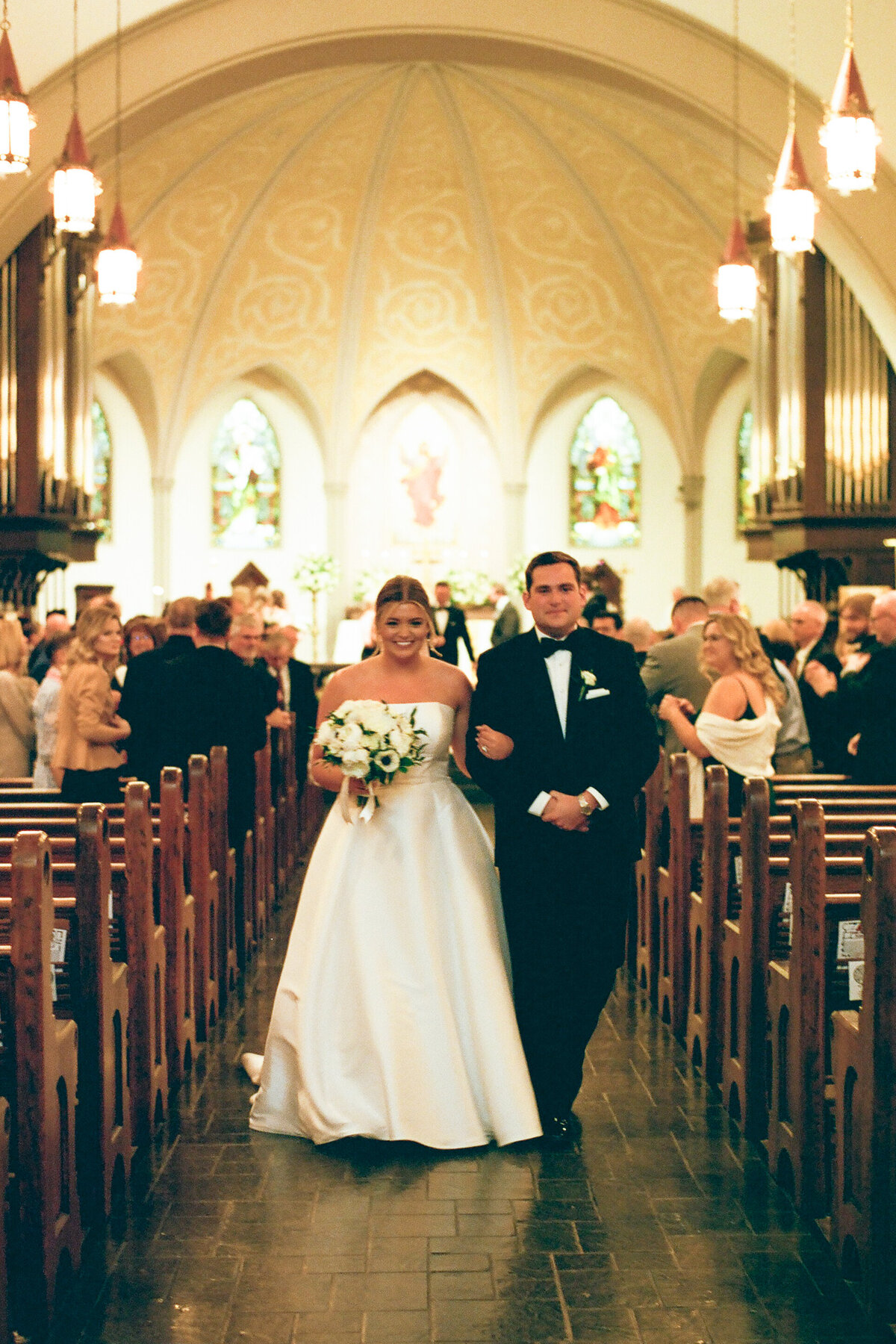 Paige and Tommy Wedding - Film - The Press Room and St. Johns Cathedral - East Tennessee and Destination Wedding Photographer - Alaina René Photography-105