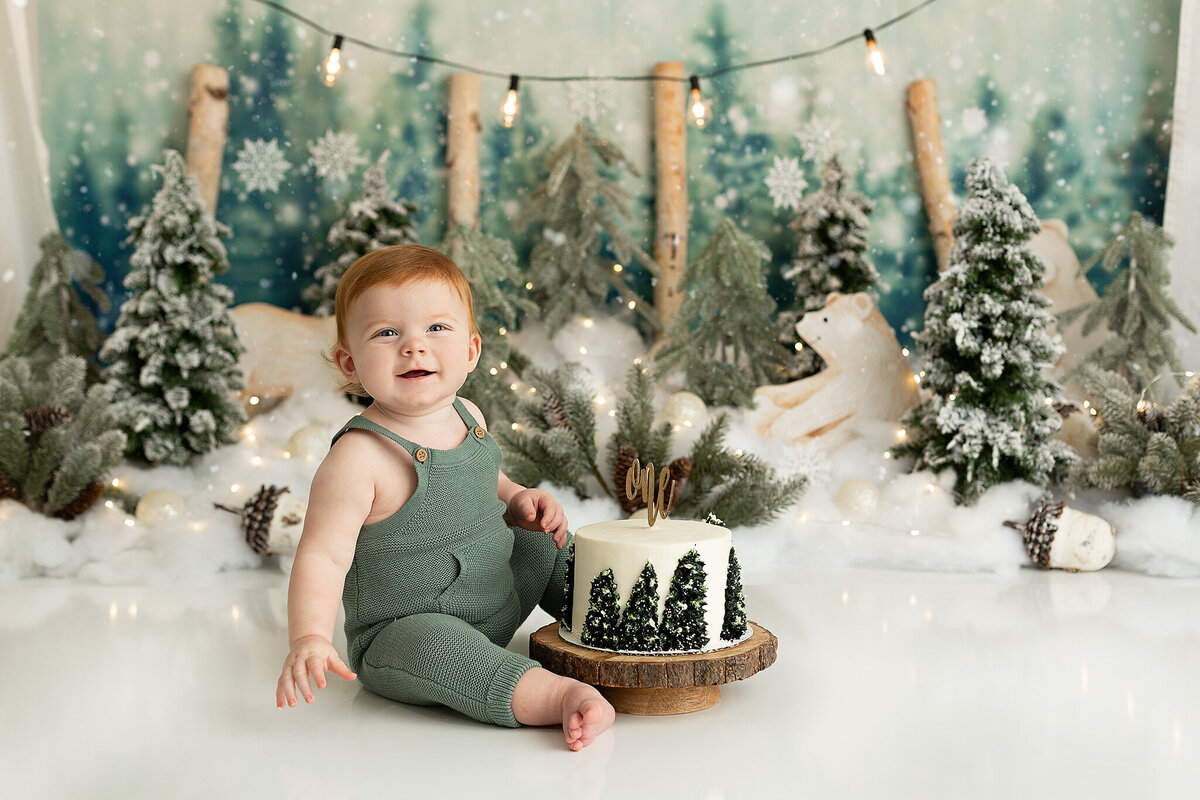 columbus-ohio-cake-smash-photographer-near-me-amanda-estep-photography-baby-boy-green-and-white-winter-onederland-first-birthday