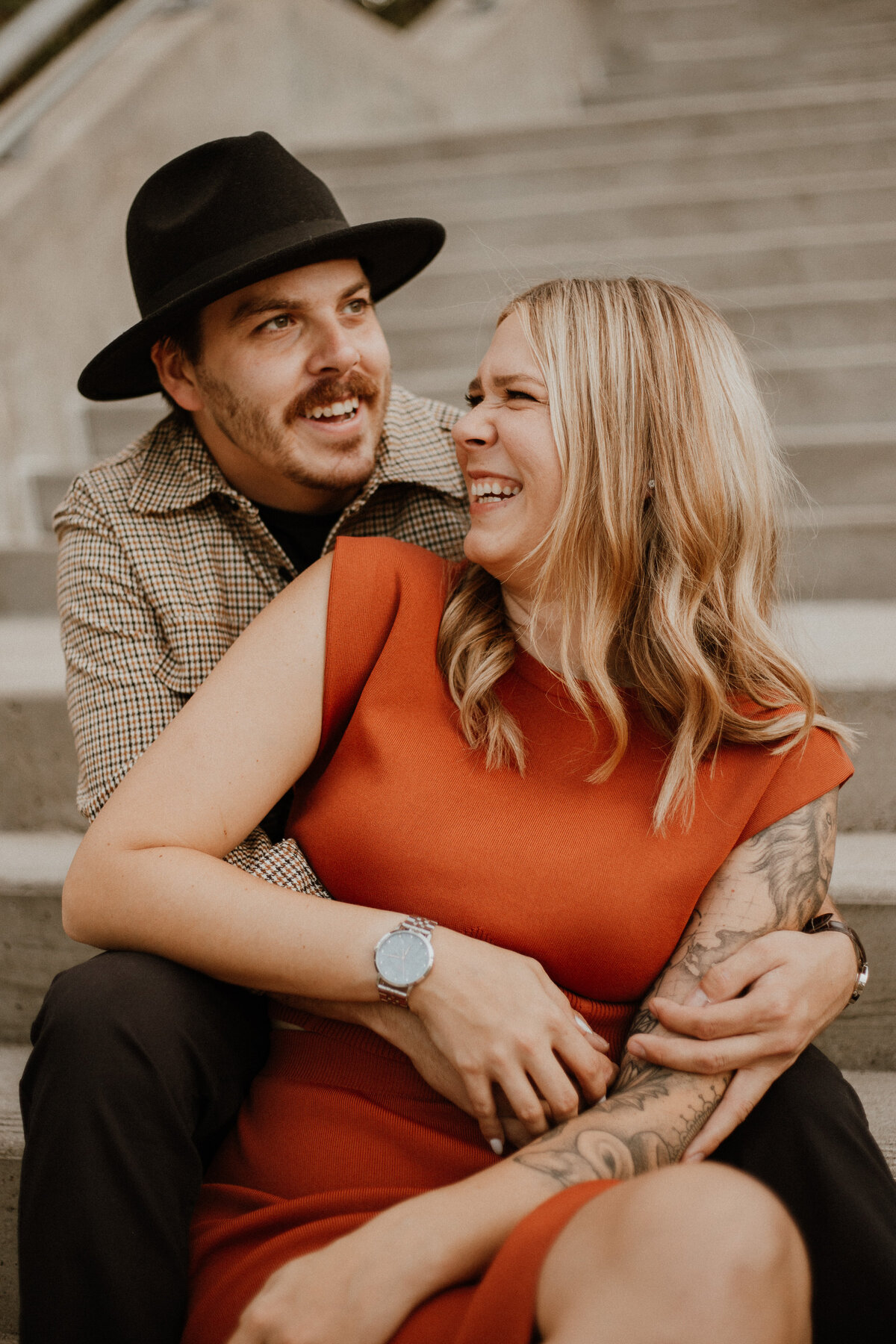 Romantic Engagement Shoot - Buffalo Bayou Park, Houston Texas-56