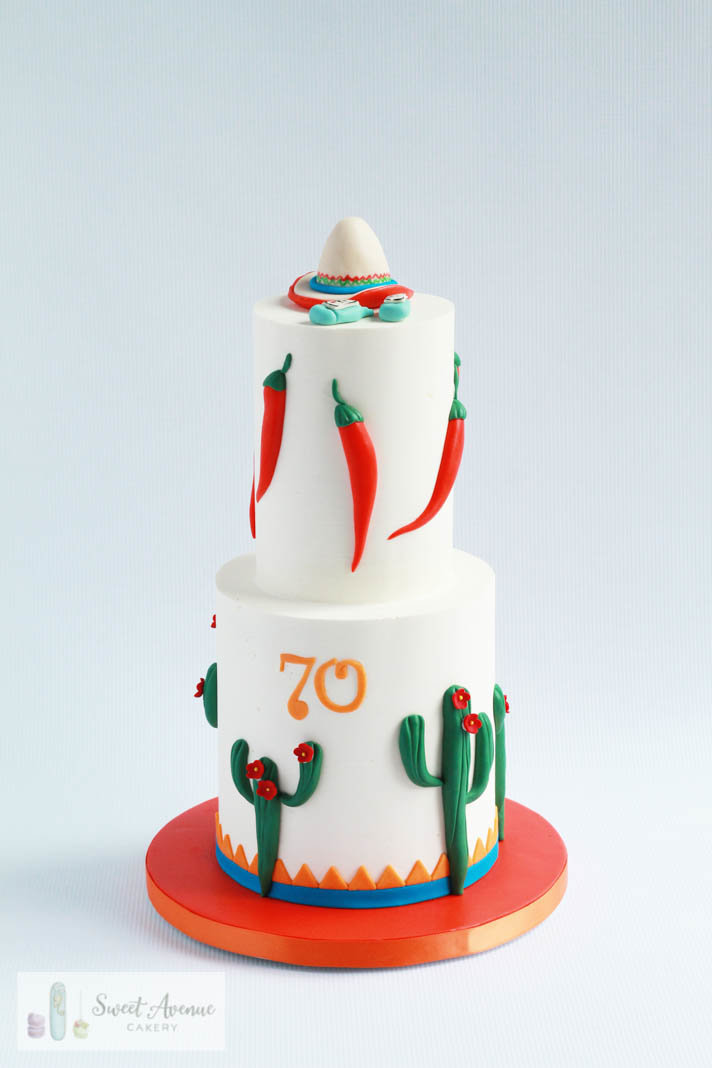 mexican fiesta birthday cake
