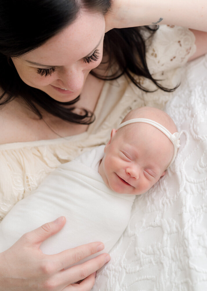 Newborn session with mother