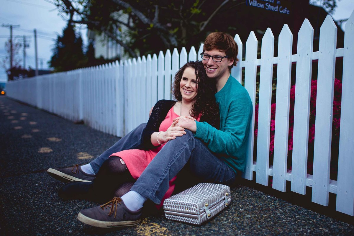 vintage engagement session in Chemainus