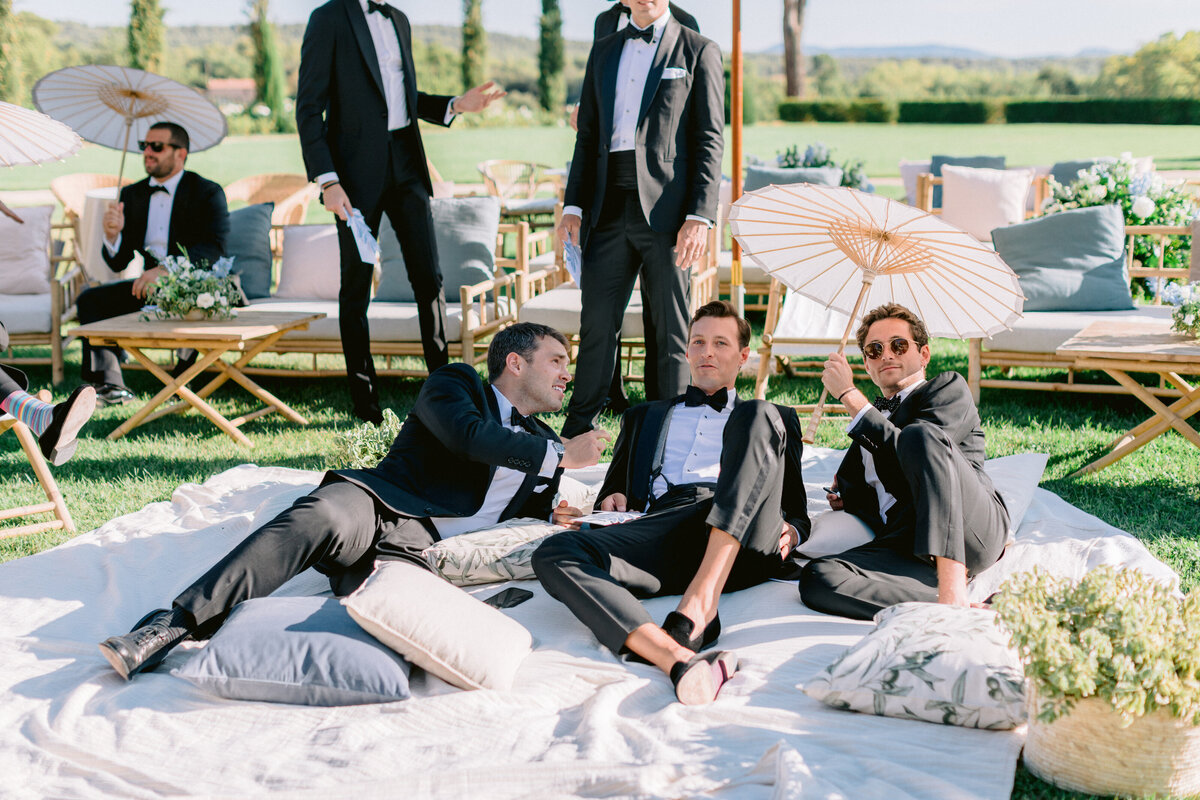 Groomsmen for effortless elegance themed wedding