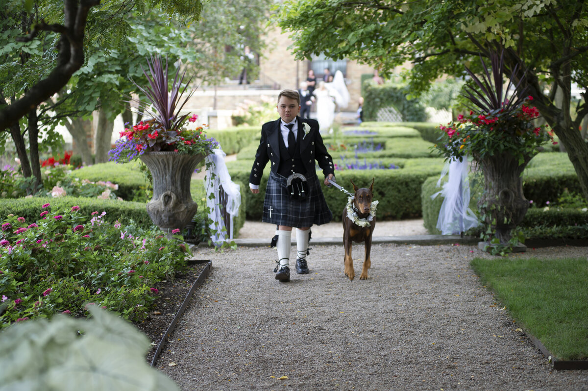 ring bearer with dog