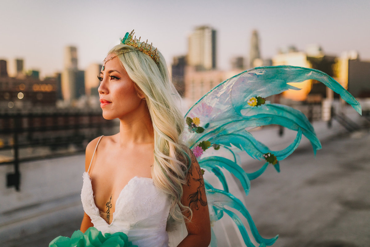 Archer Inspired Photography - Los Angeles SoCal Rooftop Wedding Art and Fashion District - Lifestyle Photographer-546