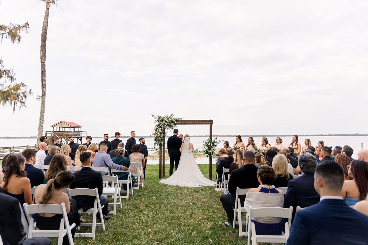 Wedding Ceremony at Bella Cosa, Lake Wales, Florida