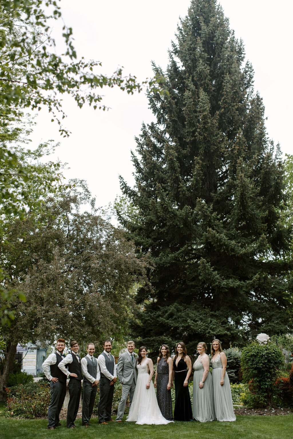 Outdoor wedding portraits at the St Vrain