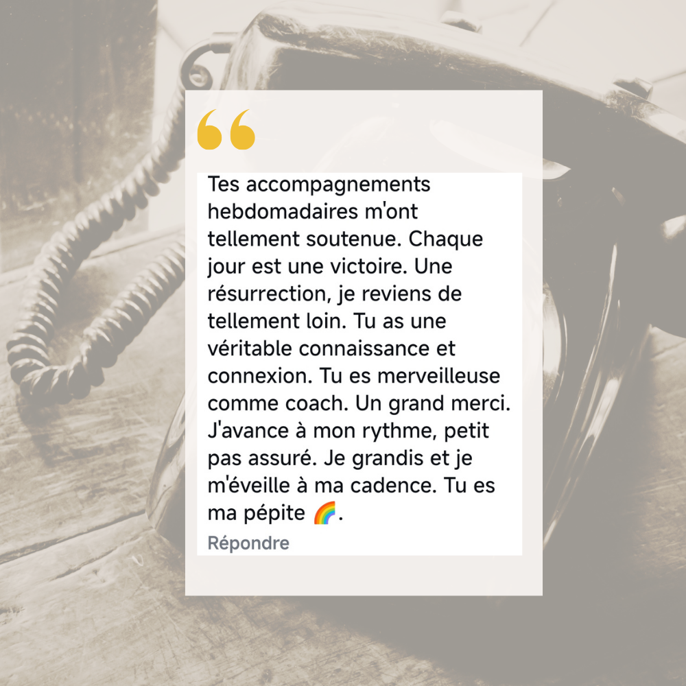 Avis témoignage Julie Michaux thérapie coaching à distance Carpentras