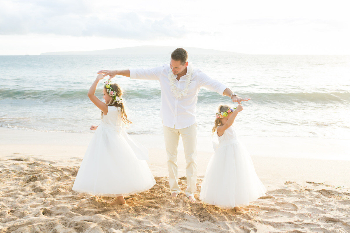 Vow Renewal in Maui on the beach.