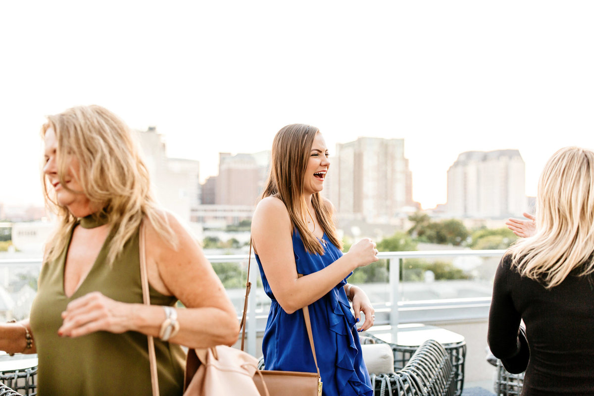 Eric & Megan - Downtown Dallas Rooftop Proposal & Engagement Session-186