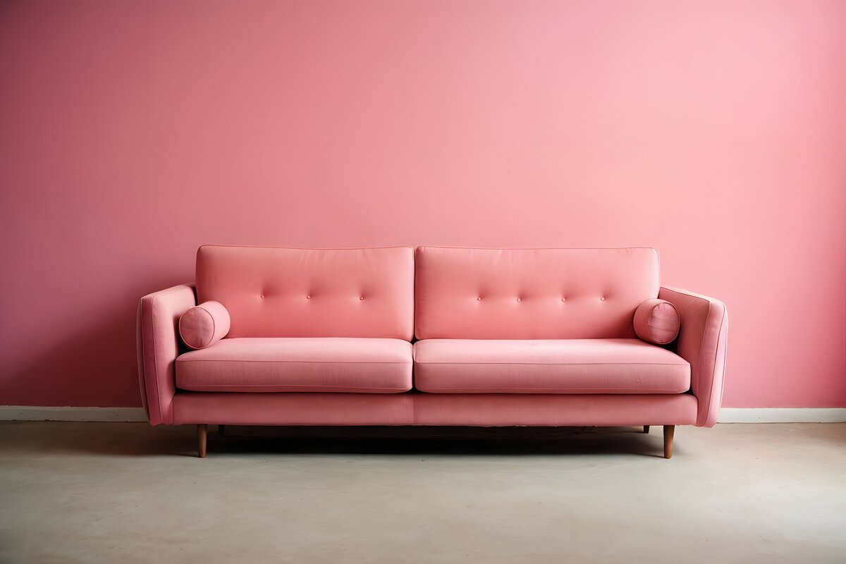 Pink therapy couch
