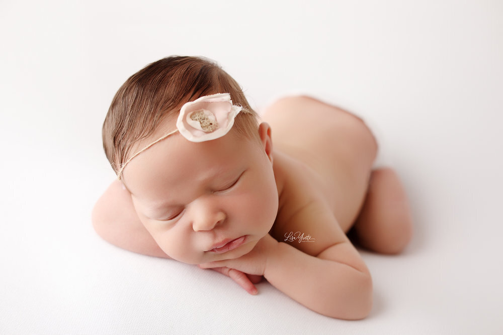 Natural baby with headband