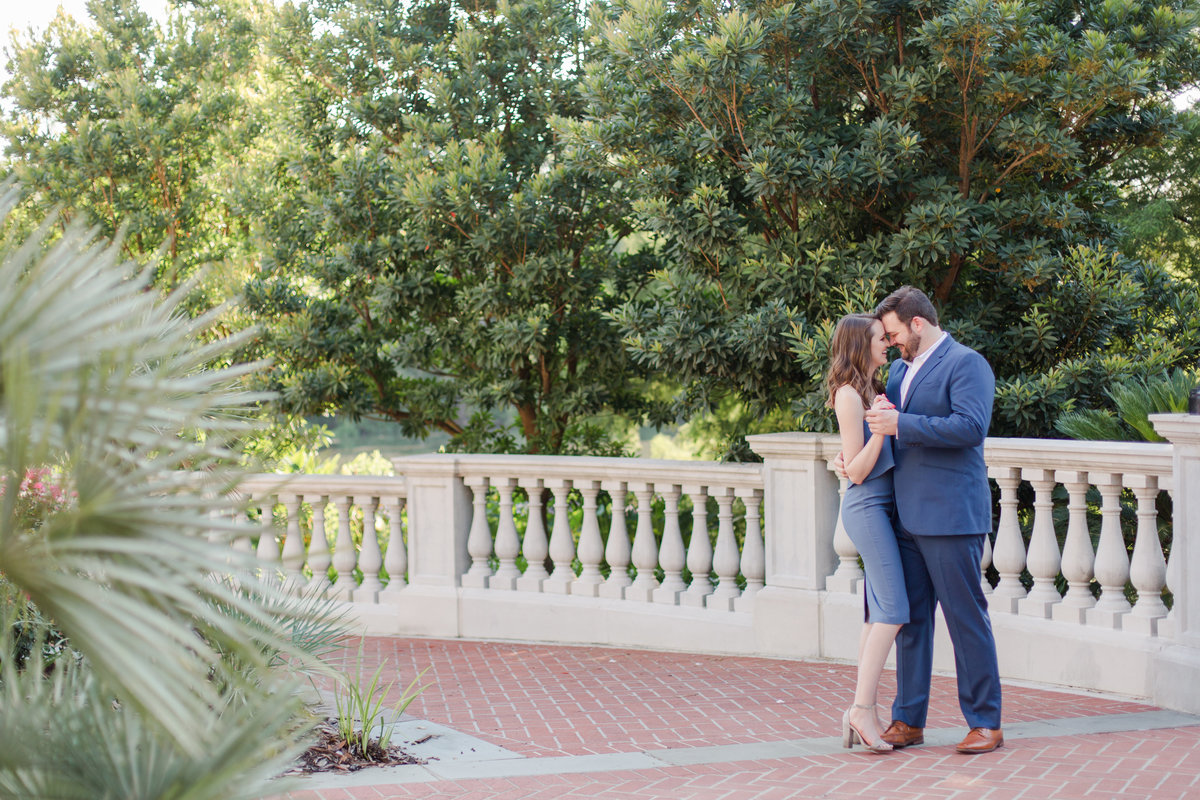 Engagement photo of couple in New Orleans, Louisiana; City Park