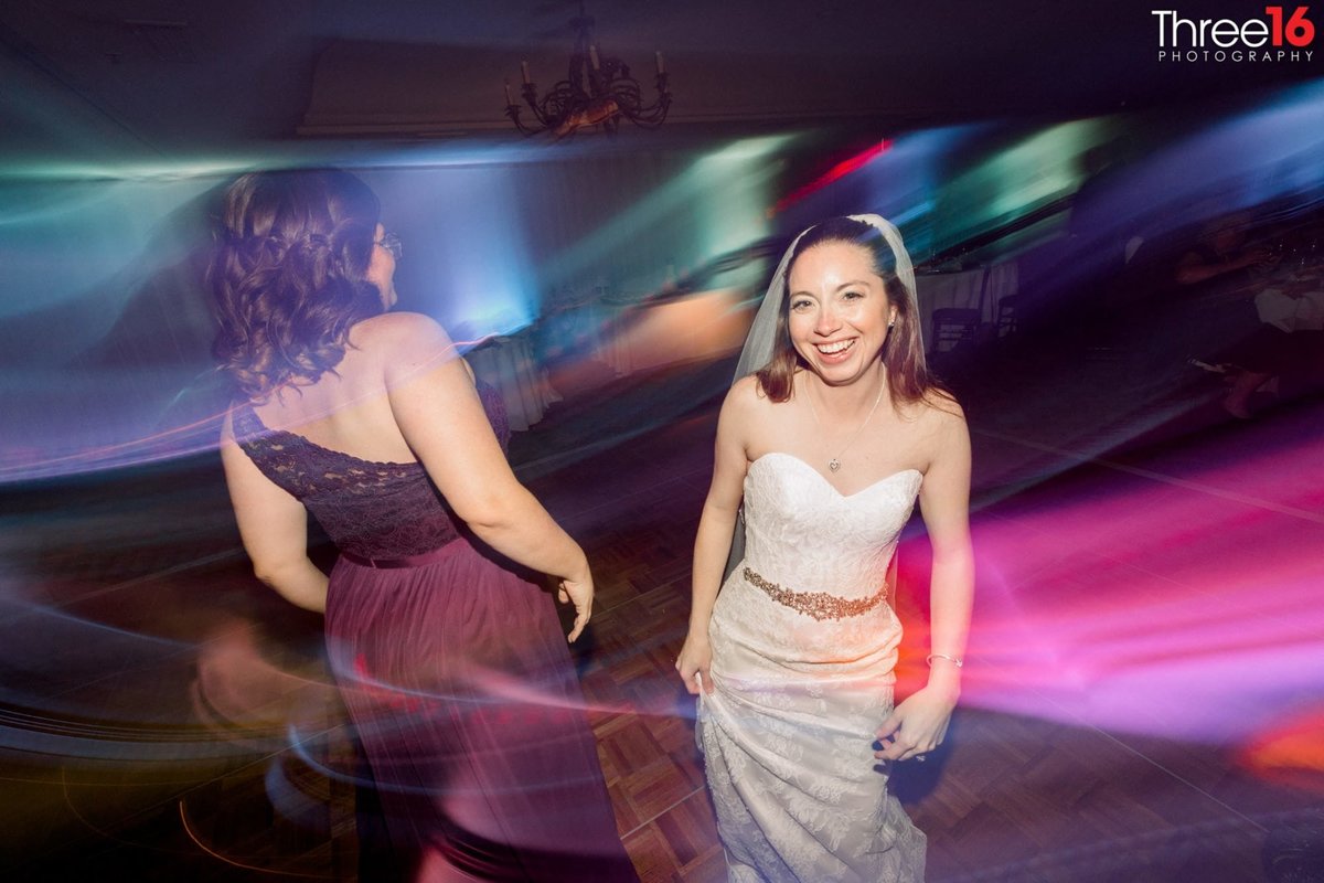 Bride dancing at her reception