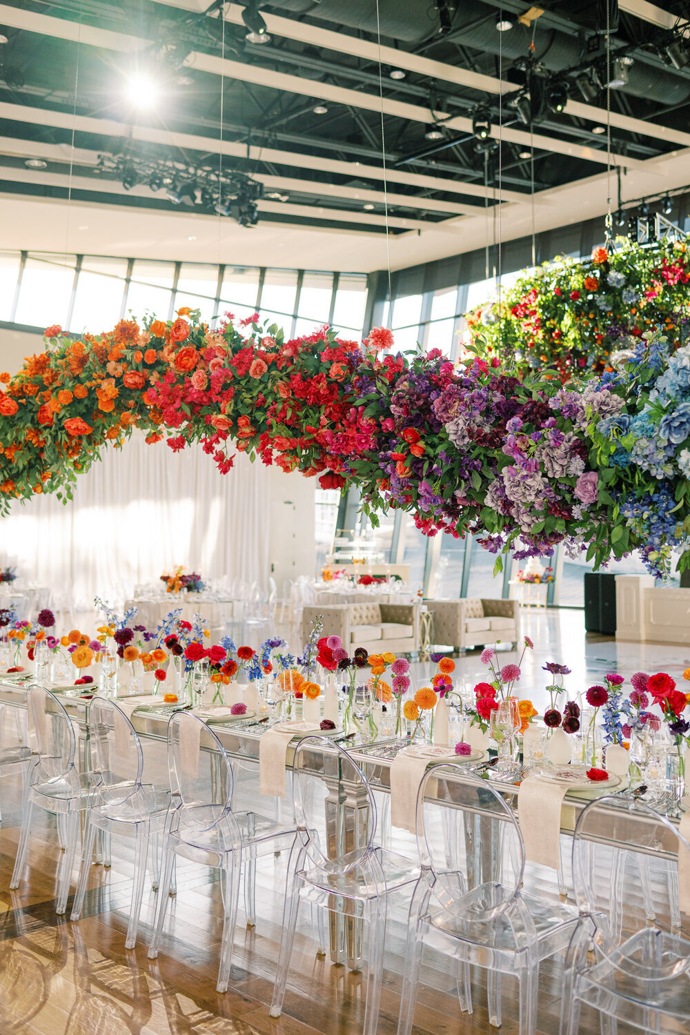 Colorful floral disco wedding _Fete Nashville Luxury Weddings_Garrett Richardson13