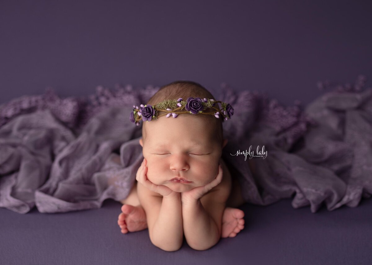 Burleson-Texas-Newborn-Photographer-Baby-Pictures-Mansfield-Studio-Arlington-Babys-Maternity-Bump-Purple-Props