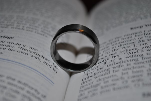 Wedding Ring detail shot inside of Bible forming a heart. Located in East Texas. Serving Quitman, Mineola, Van, Lindale, Tyler, Rockwall, Sulpher Springs, Winnsboro.