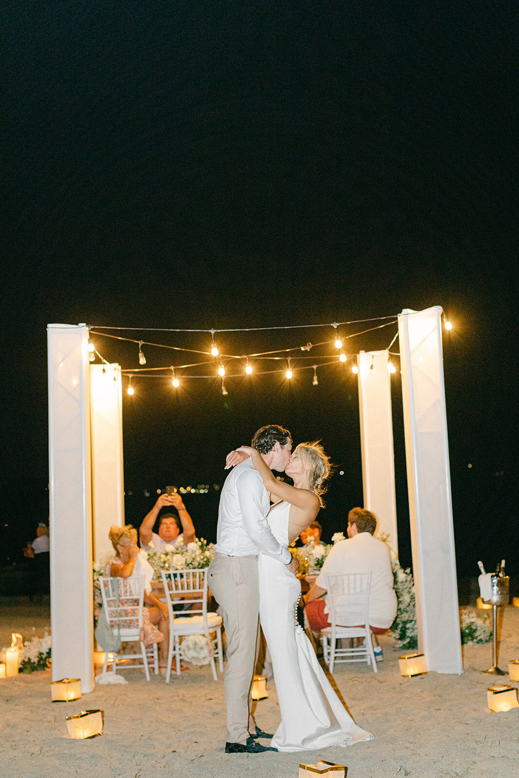 Romantic destination wedding on the beach in St. Kitts, Caribbean