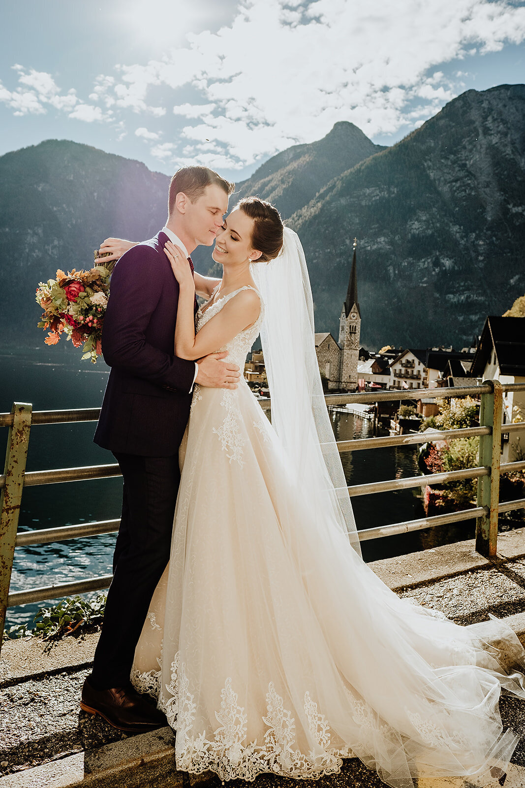 Hallstatt Wedding - destination wedding Austria - Wild Connections Photography - Sfumato makeup - Austria makeup artist1
