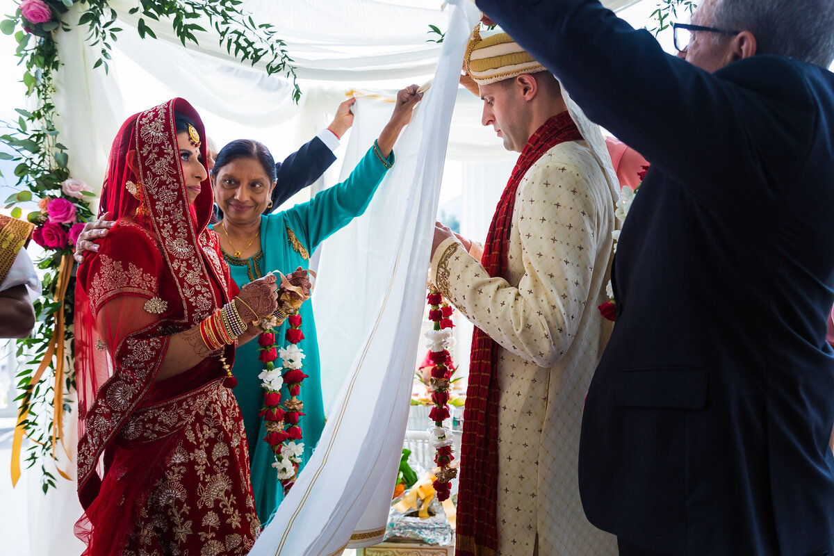 Hindu wedding ceremony in the White Mountains of New Hampshire