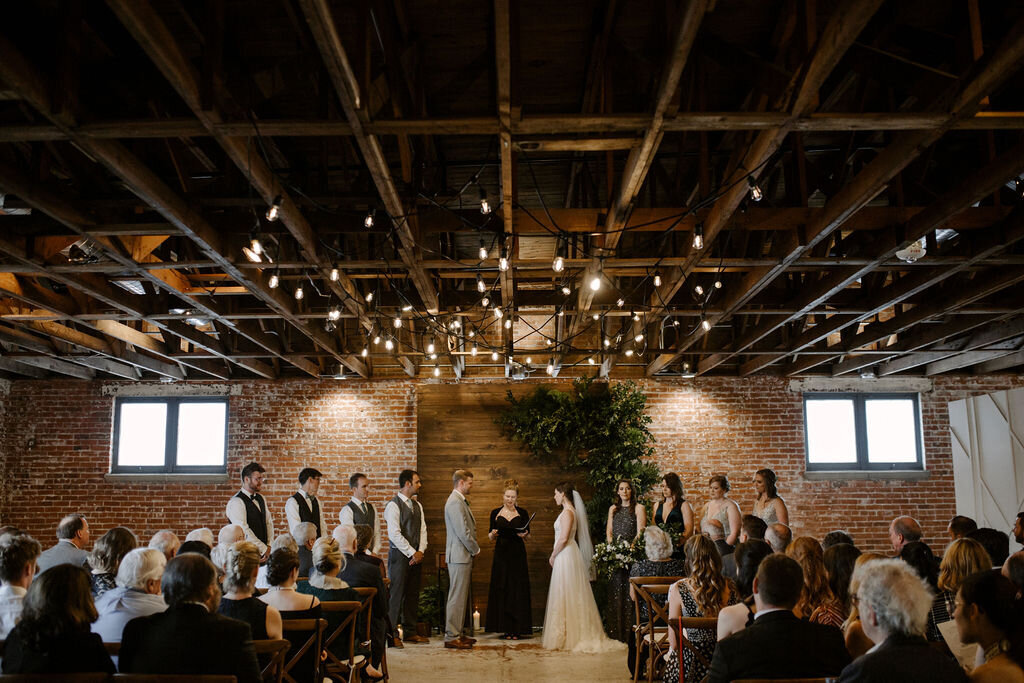 romantic, industrial wedding at the St Vrain