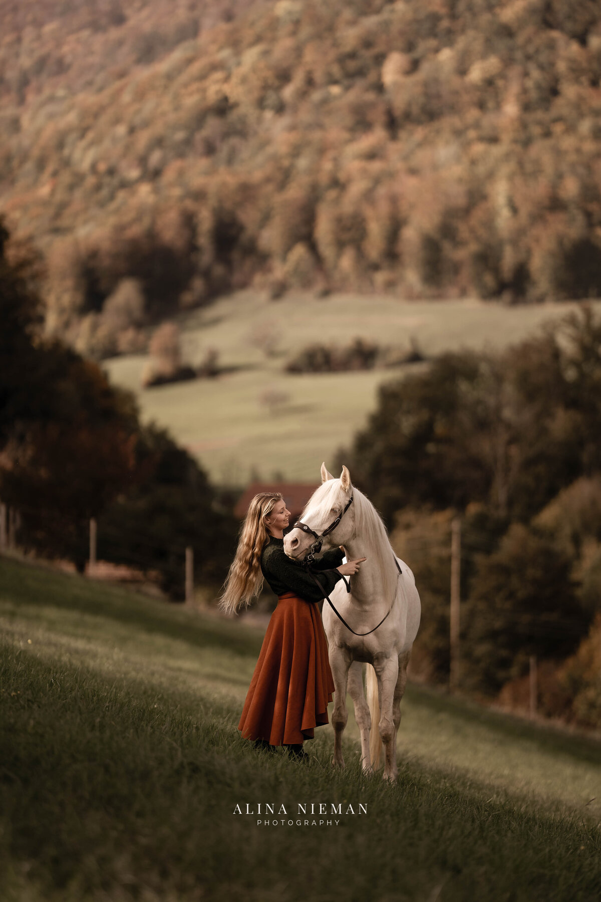 Als paarden fotograaf kom ik ook in andere landen, bv: Zwitsterland om ook daar prachtige combinaties op foto te zetten.