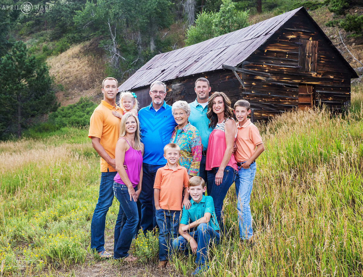 Rustic Family Photography in Boulder Colorado Mountains