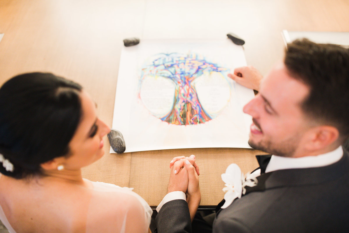 Ketubah Signing- Jewish Wedding Photography