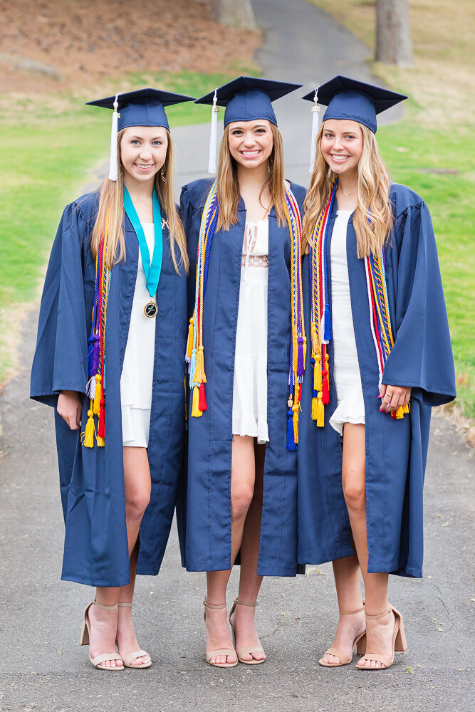 Cap and Gown group photo session in Raleigh, NC
