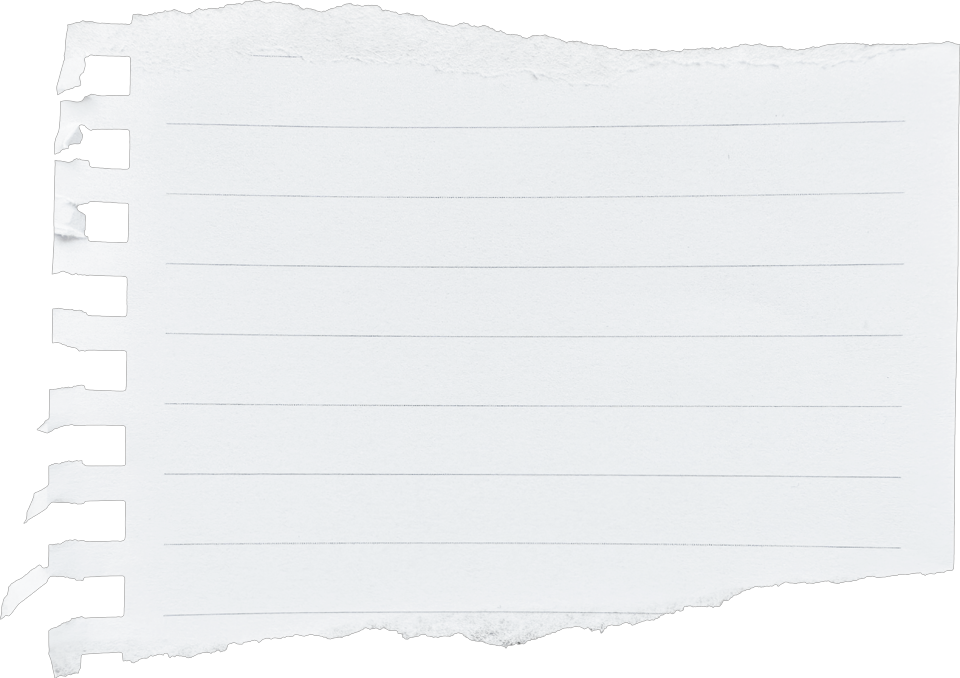 torn piece of paper