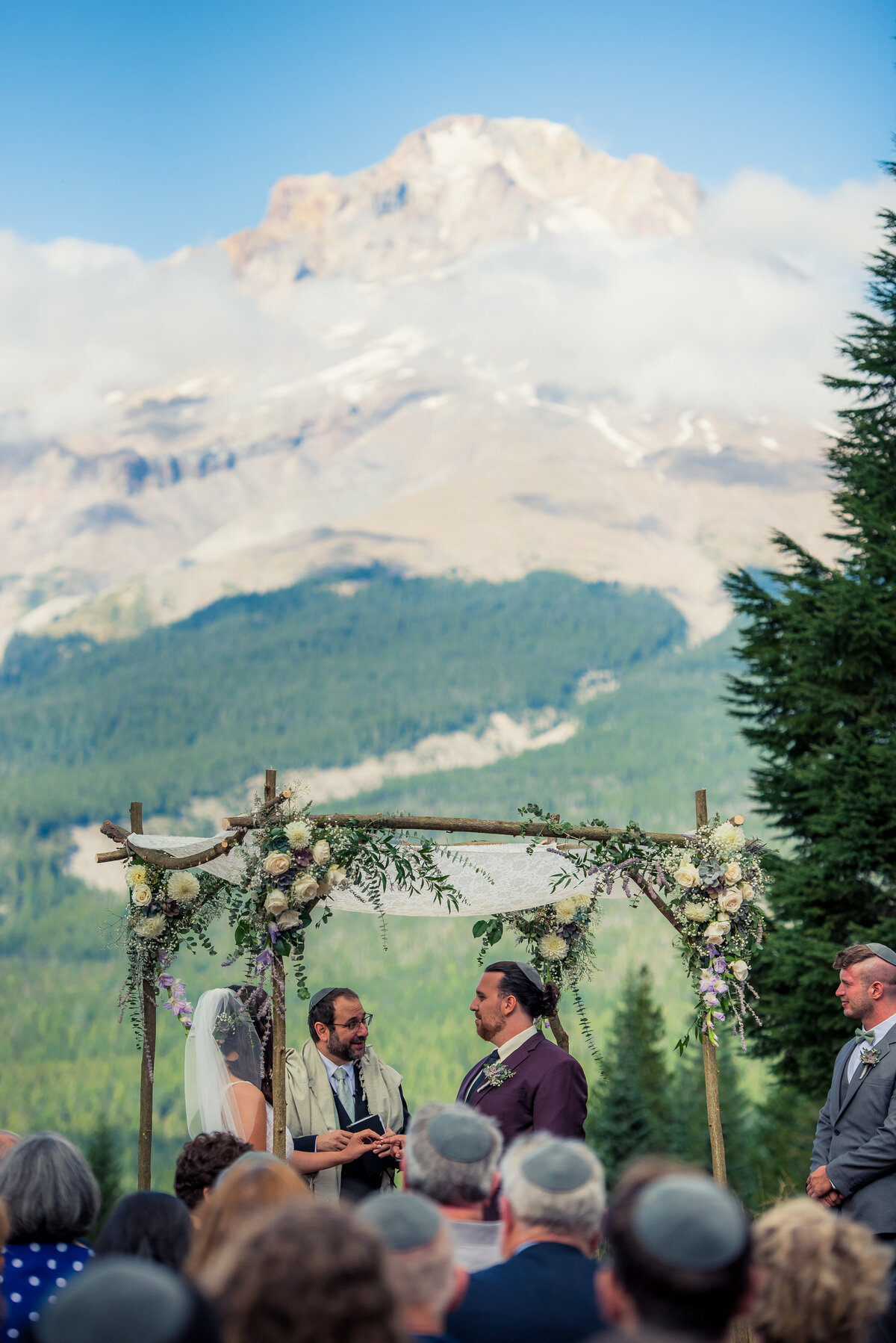 jewish wedding on mountain