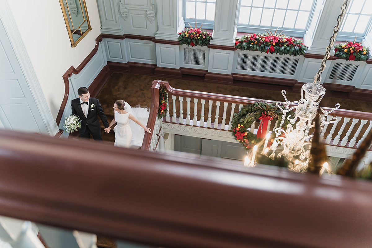 Henry Ford and Lovett Hall in Dearborn Michigan Winter Wedding