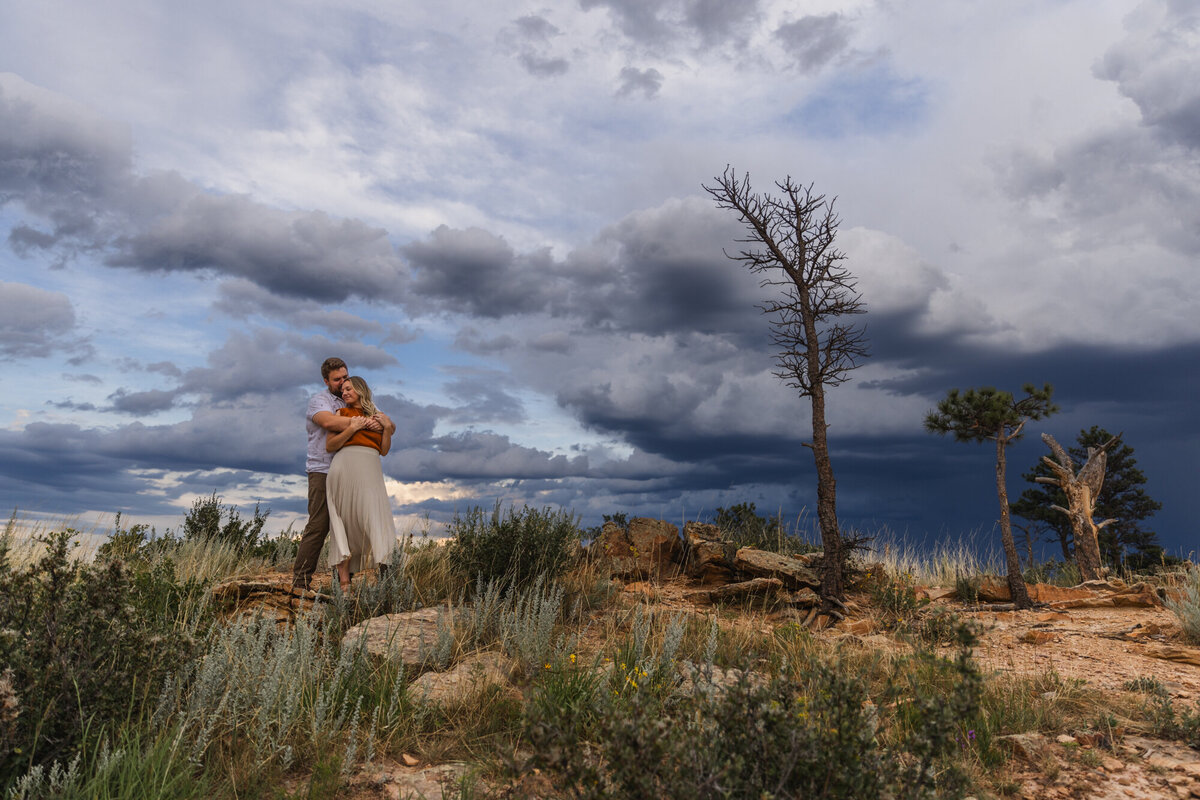couple embracing