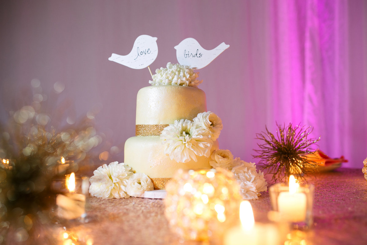 sacrament ivory wedding cake photo